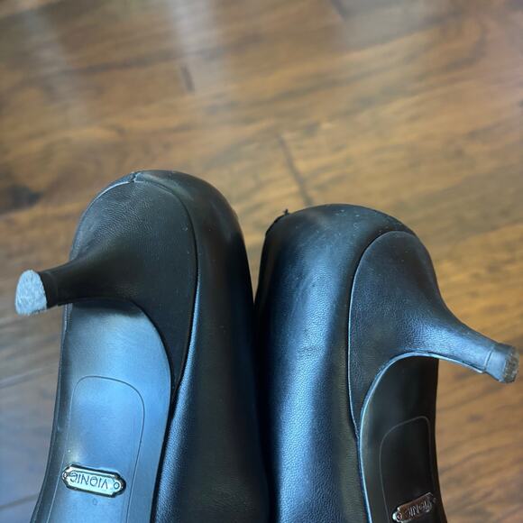 Vionic Women's Minnie Mary Jane Kitten Heels Black Leather Sz 7.5 Pointed Toe - Picture 12 of 15